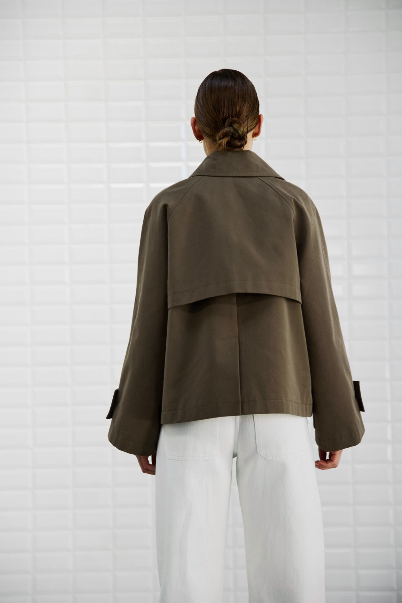 WBLJIMBERLEY Short Trench Coat Cookie Brown