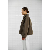WBLJIMBERLEY Short Trench Coat Cookie Brown