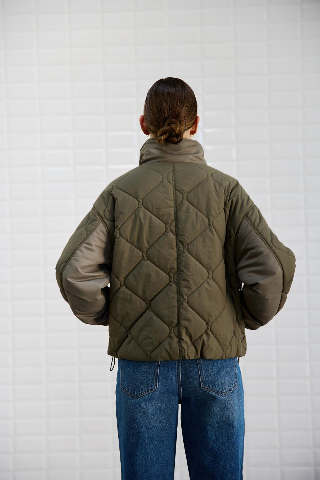 WBLVEDA Quilted Jacket Spring Forest