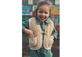 Wollen bodywarmer - Flower Rhodante