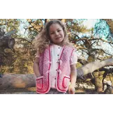 Wollen bodywarmer - Flower Power