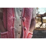 Wollen bodywarmer - Flower Power