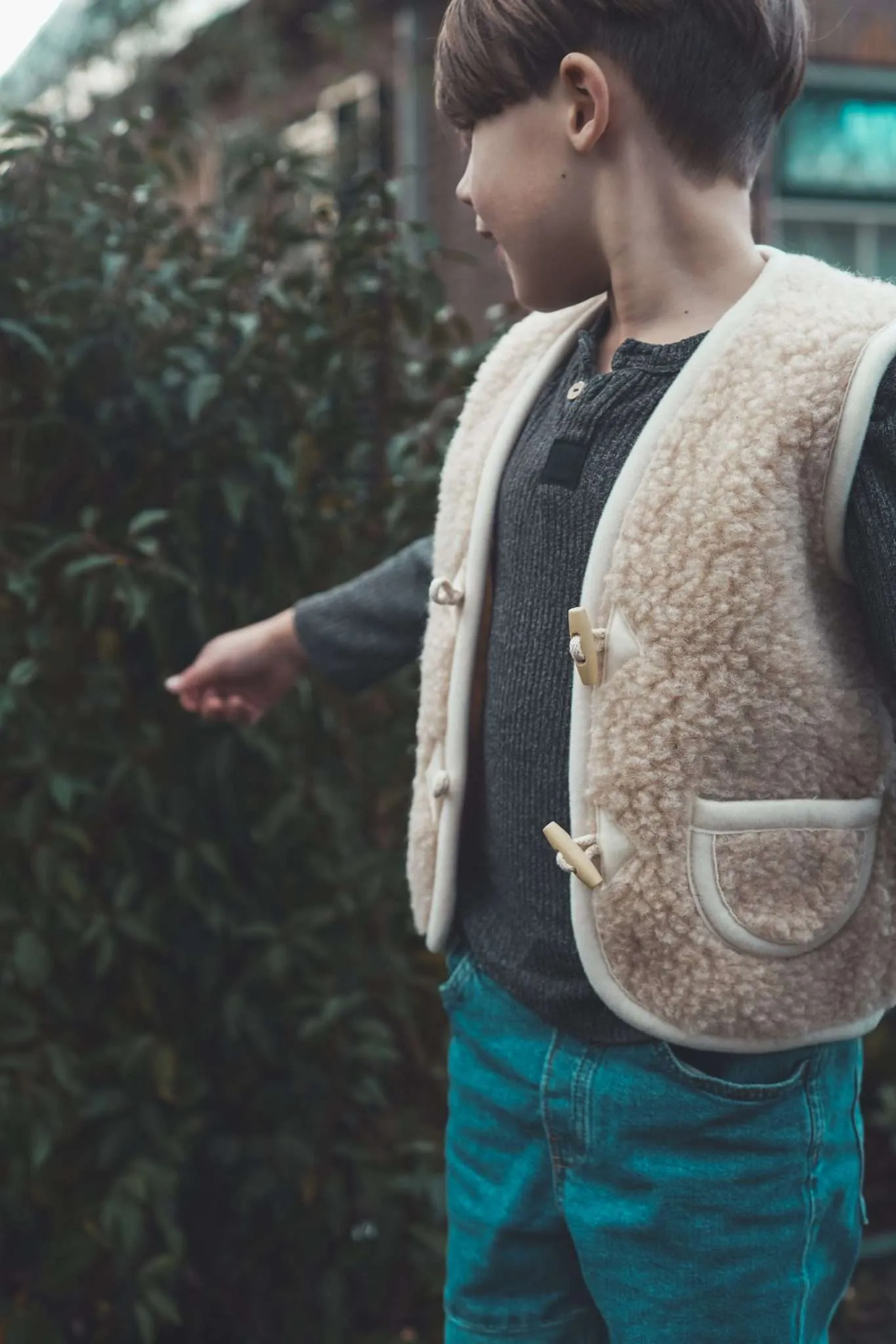 Wollen Bodywarmer Macchiato