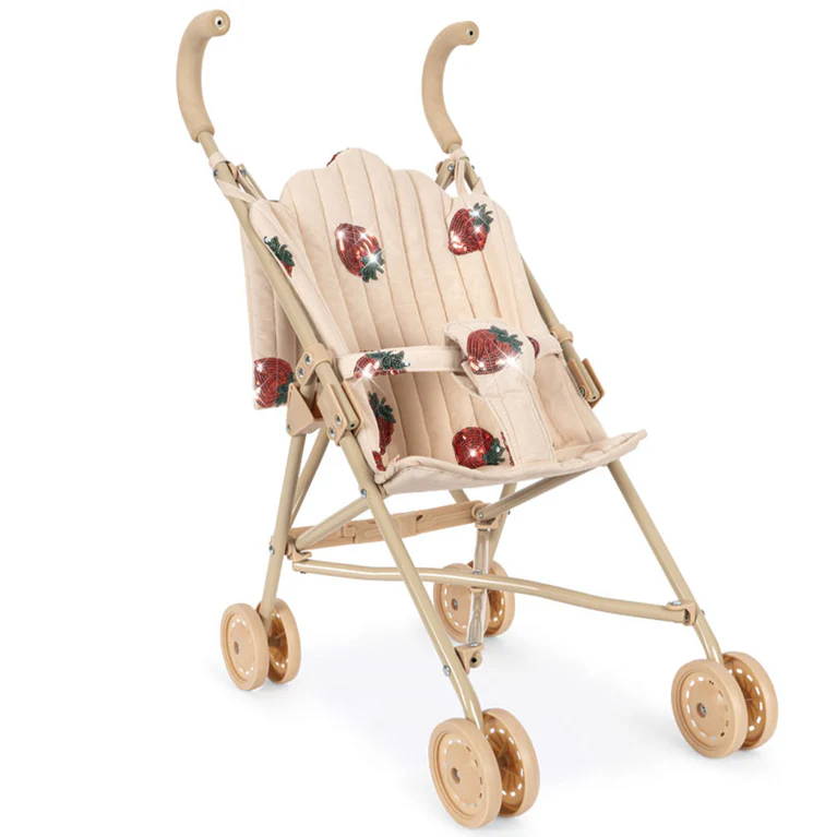 Tulle Doll Stroller Strawberry