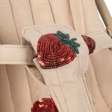 Tulle Doll Stroller Strawberry