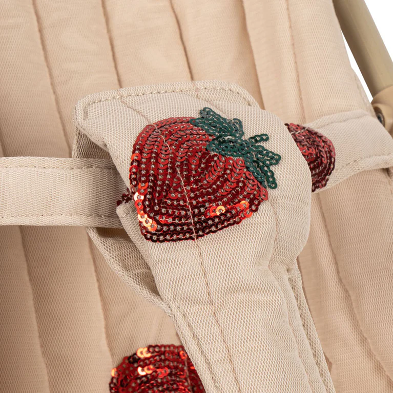 Tulle Doll Stroller Strawberry