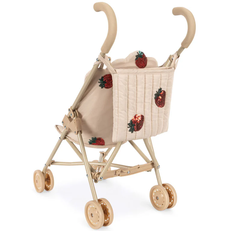 Tulle Doll Stroller Strawberry