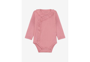 Wrap Body LS Rib Dusty Rose