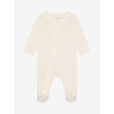 Romper LS Pointelle Eggnog Sand