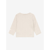 T-shirt LS Rib Pure Cashmere Brown