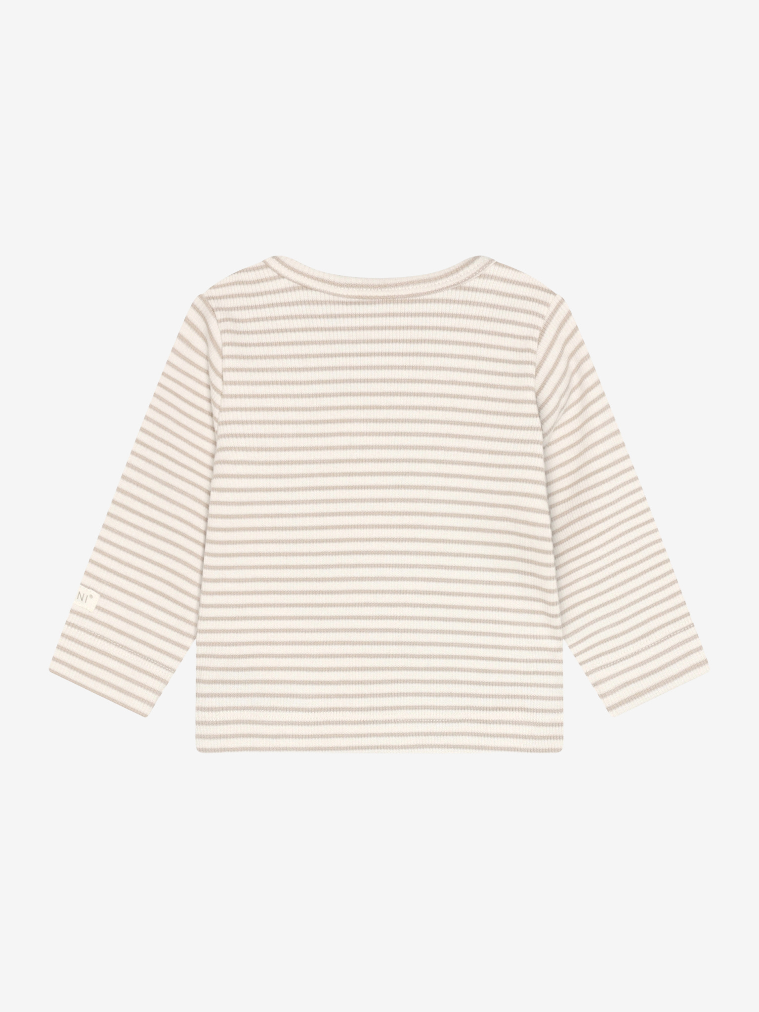 T-shirt LS Rib Pure Cashmere Brown