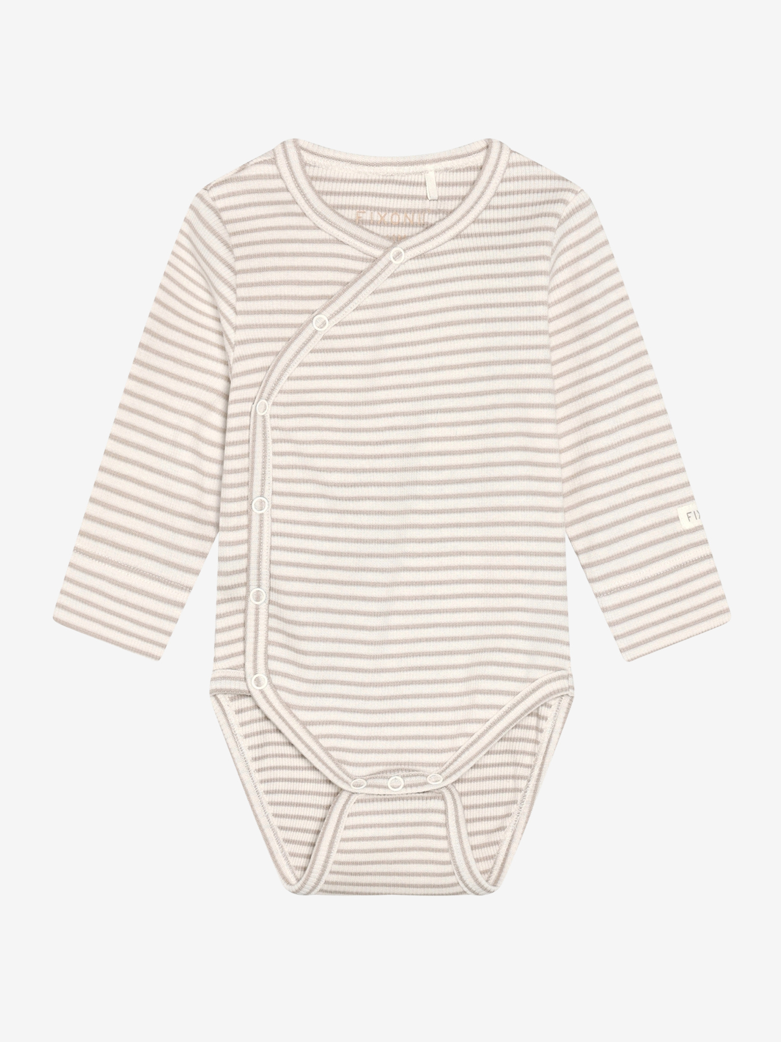 Wrap Body LS Rib Pure Cashmere Brown