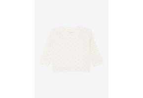 Wrap T-shirt LS Rib  Gardenia White