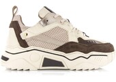 Pluto Leer Combi Off White/Dark Brown