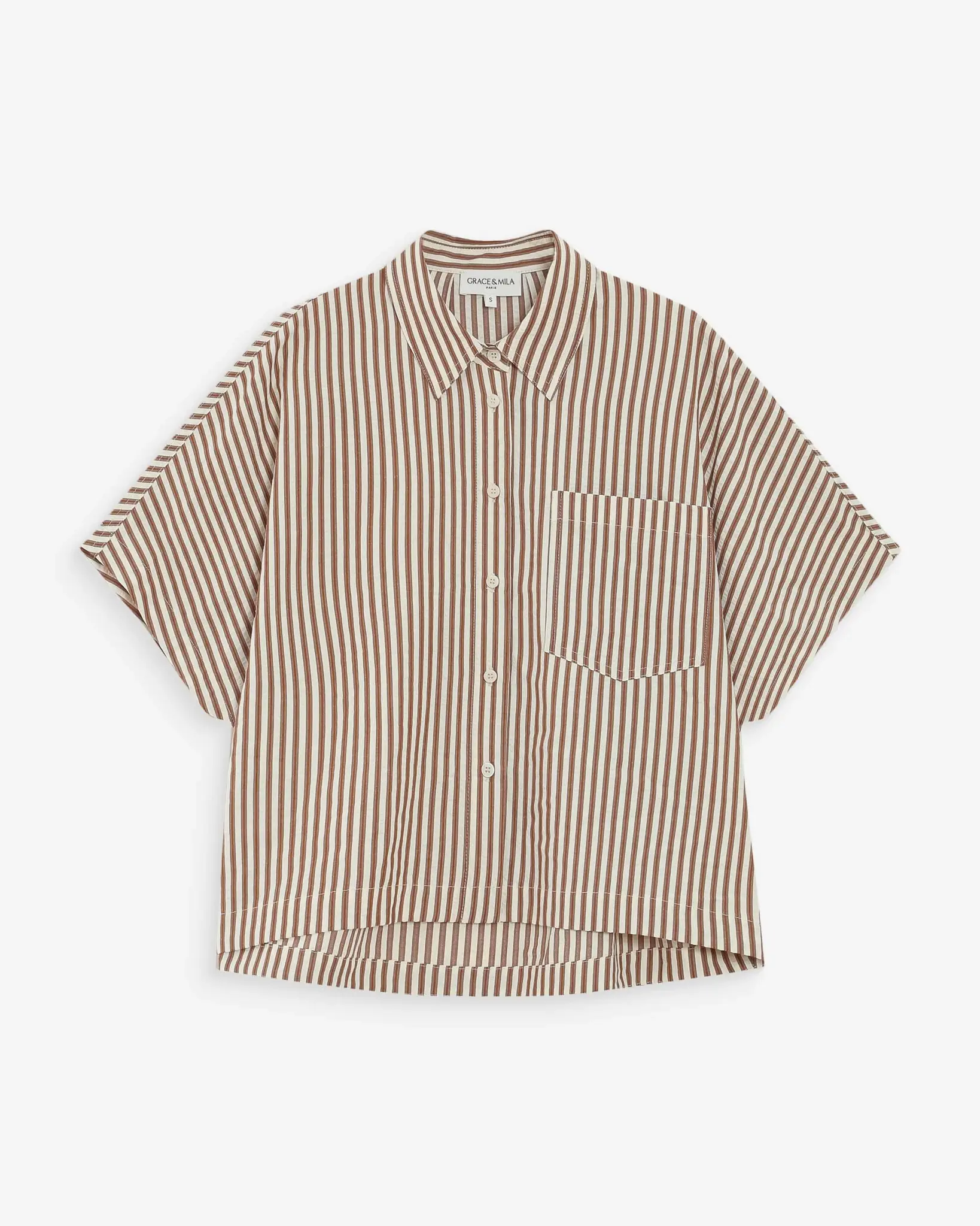 Shirt Striped Mocha