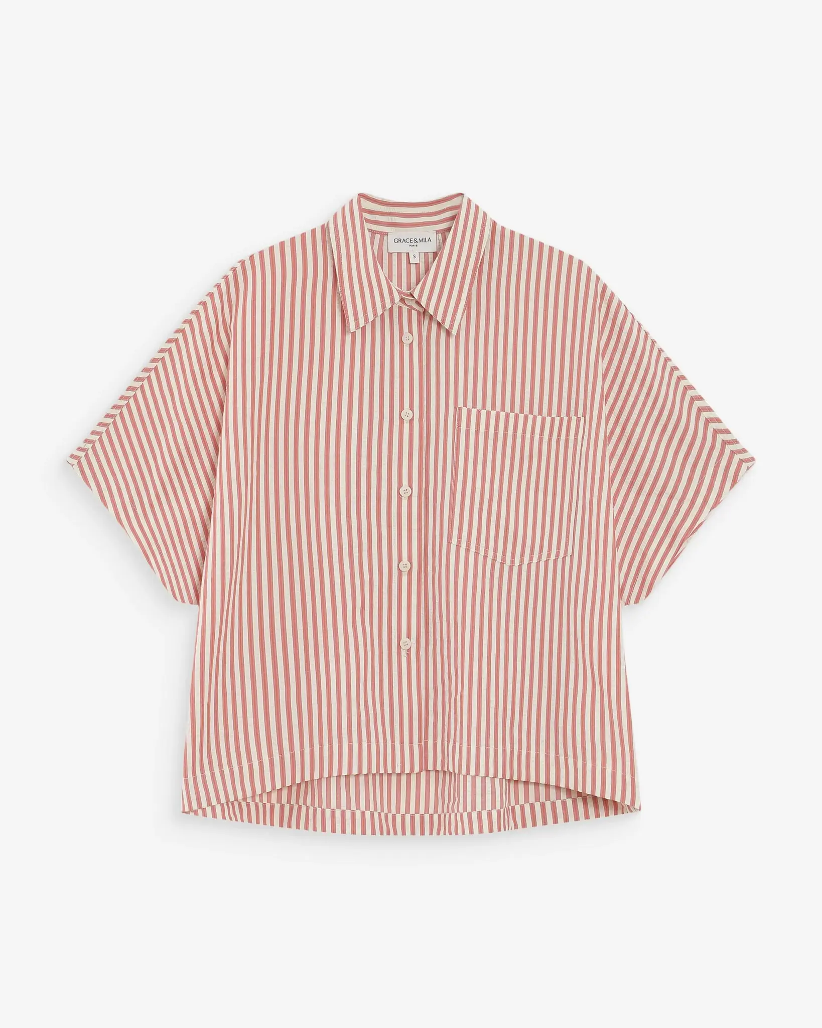Shirt Striped Corail