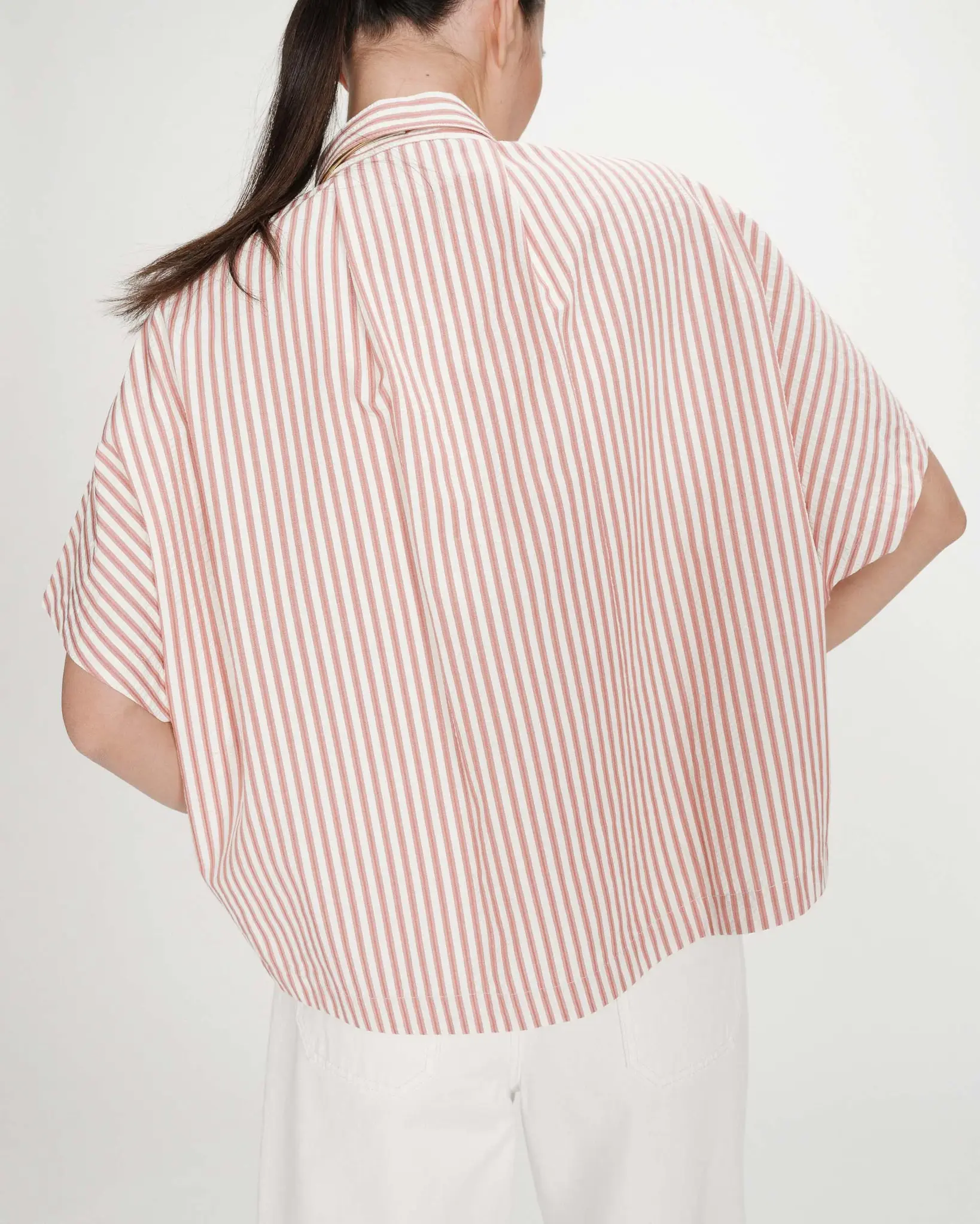 Shirt Striped Corail