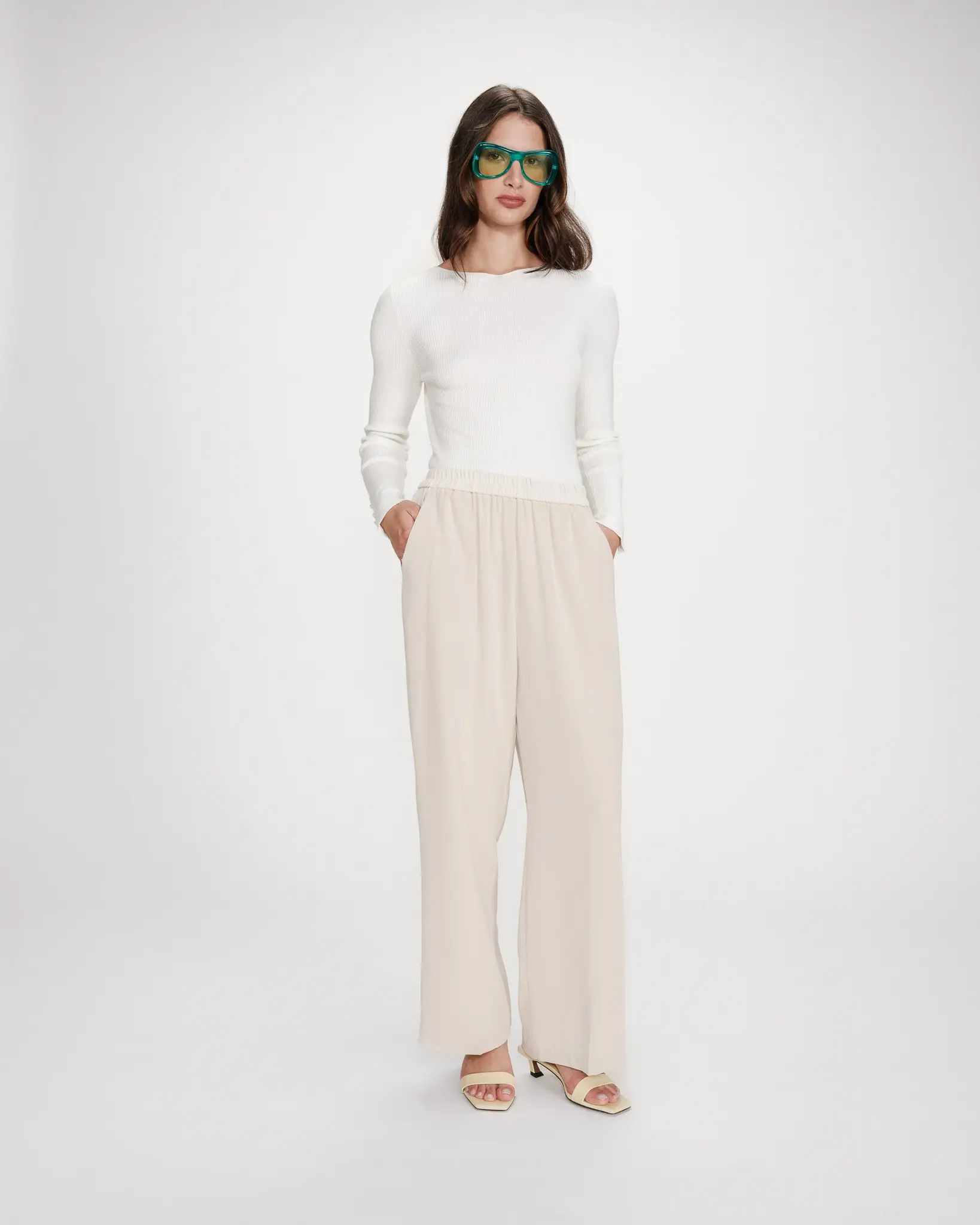 Trousers Ecru Noblesse