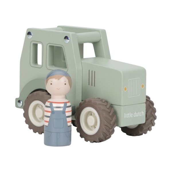 Houten Tractor Met Poppetje