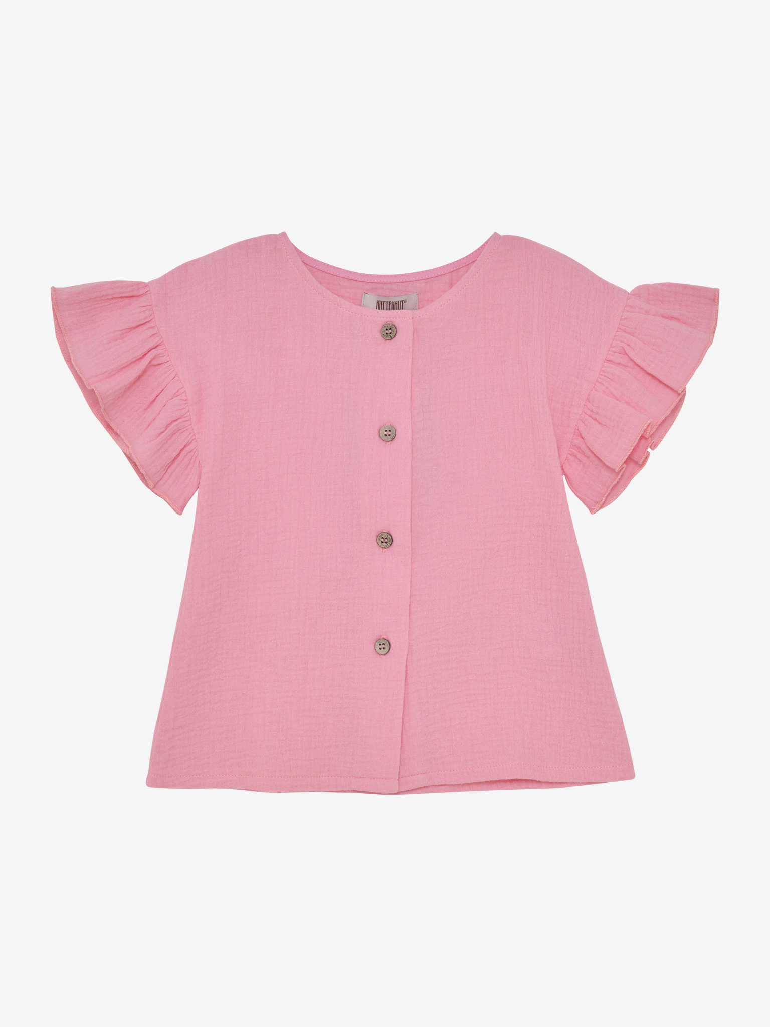 Blouse SS Muslin Plumeria