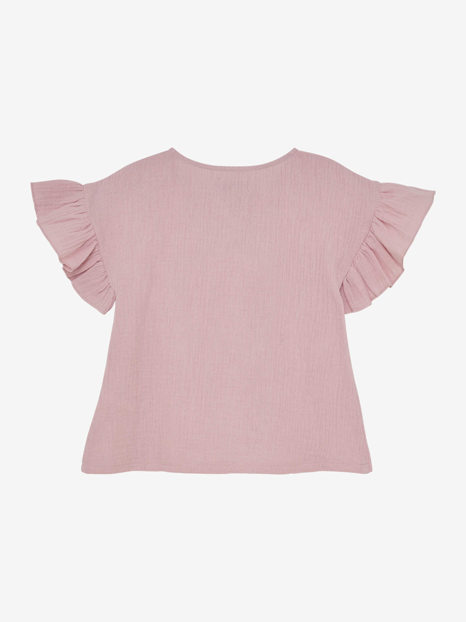 Blouse SS Muslin Pale Mauve