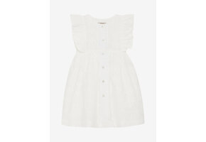 Dress SS Embroidery Antique White