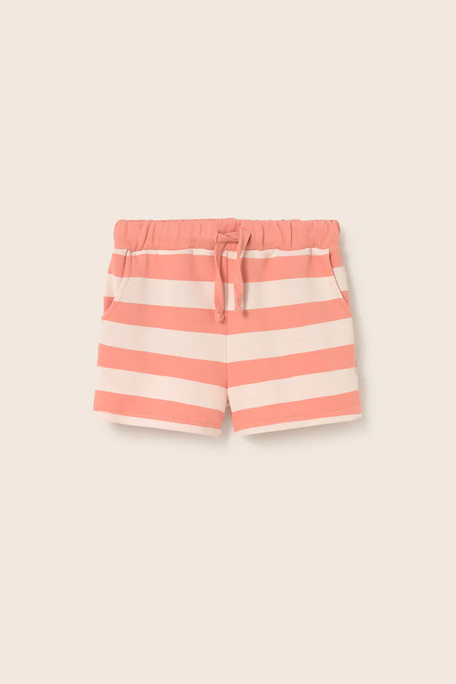 Rose Striped Cotton Fleece