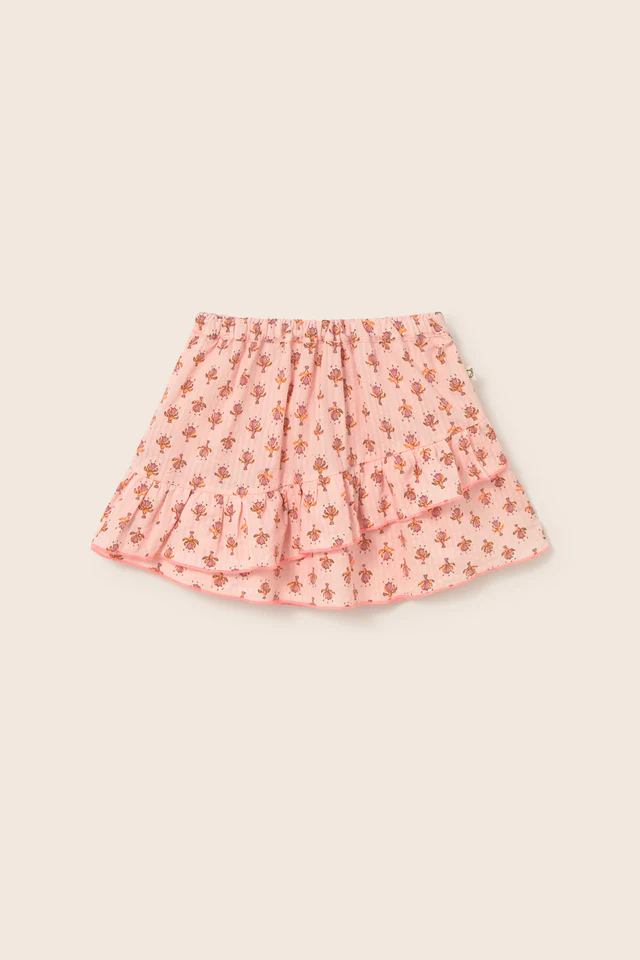 Molly Skirt Cloud Pink Indian Flower Print