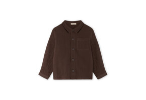 Elmo Ls Shirt Light Woven Coffee Bean