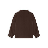 Elmo Ls Shirt Light Woven Coffee Bean