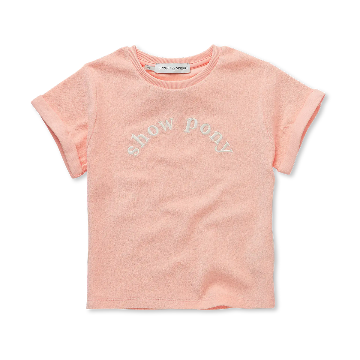 Terry T-shirt Show Pony Blush pink