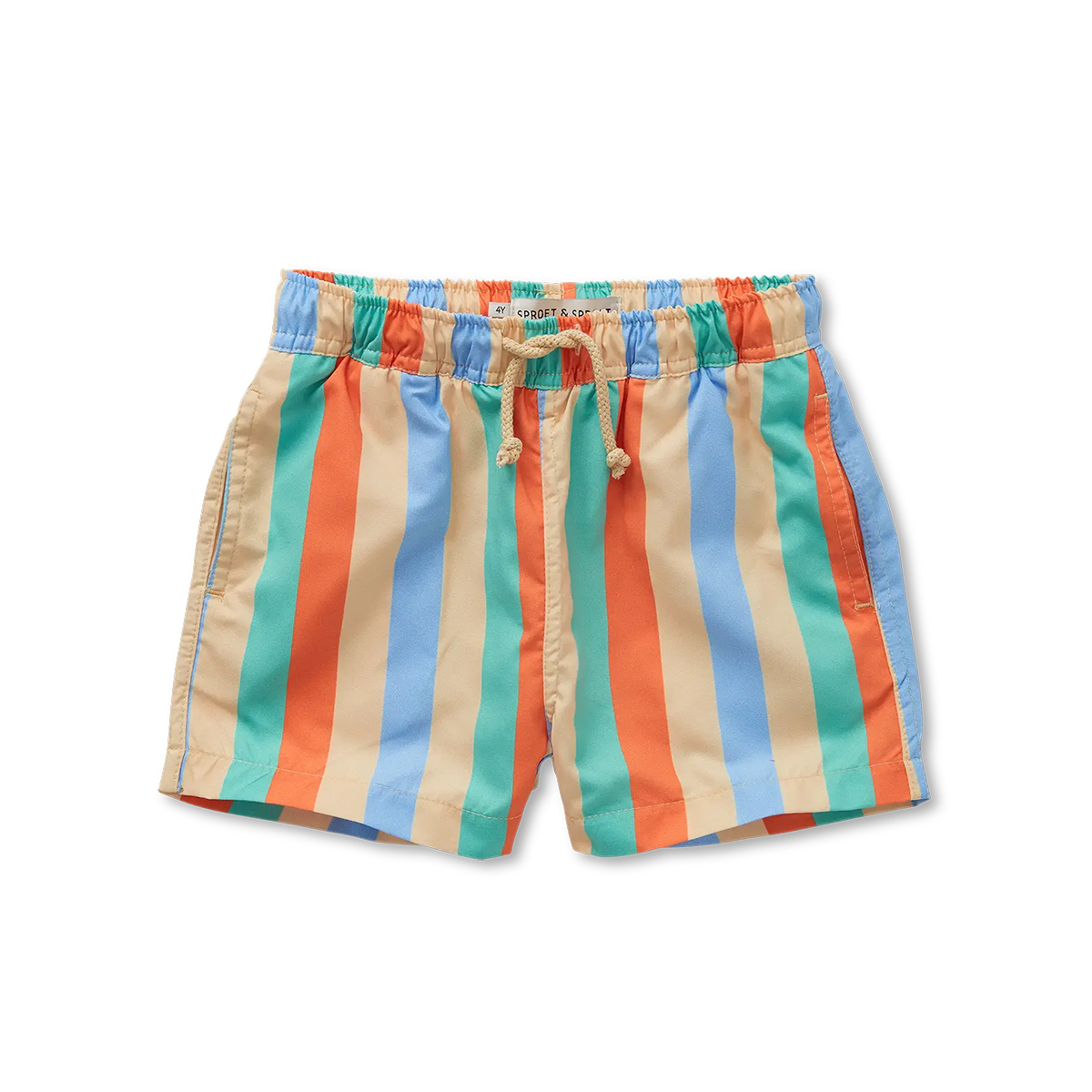 Swim Shorts Multi Stripes Sand