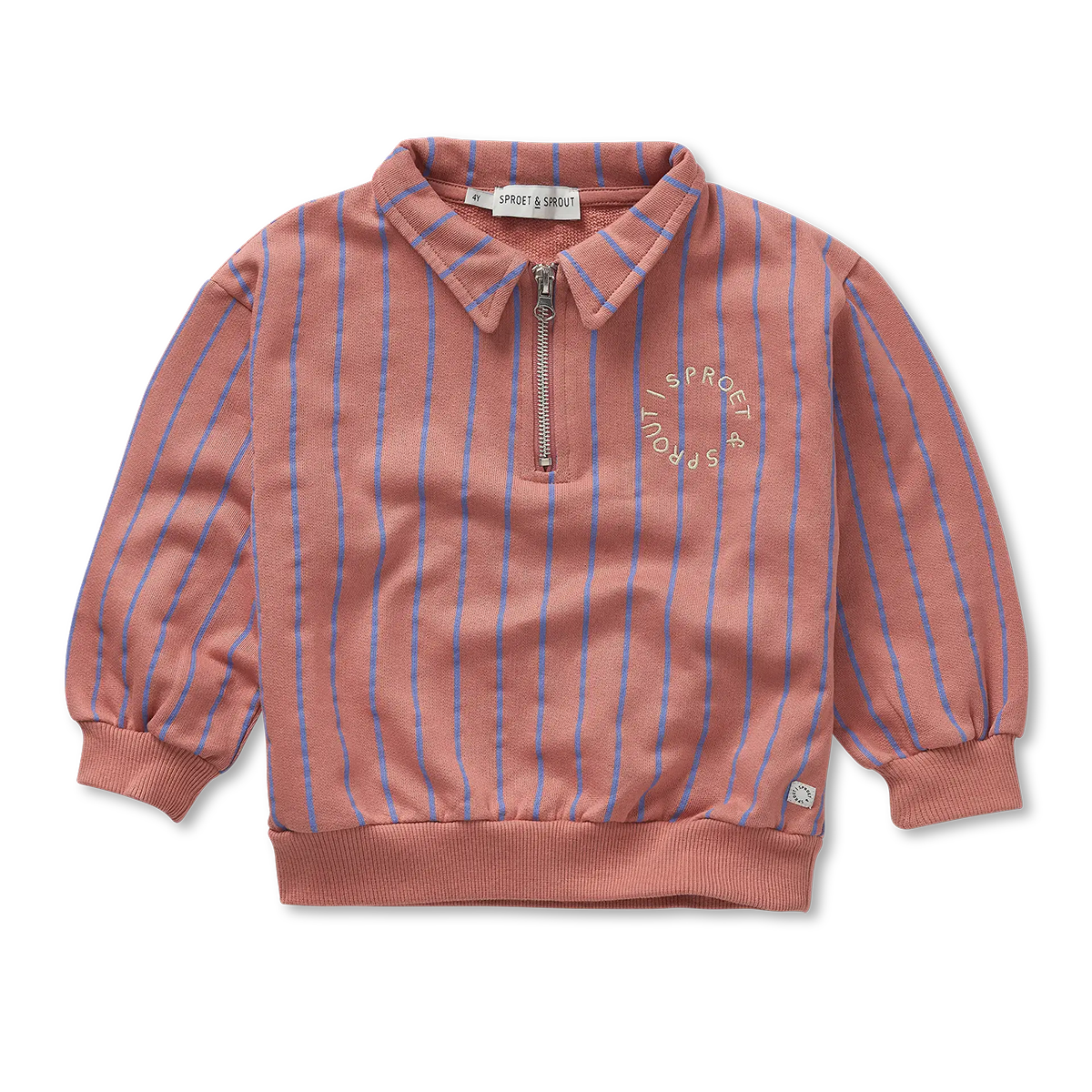 Sweatshirt Collar Zip Rose dawn