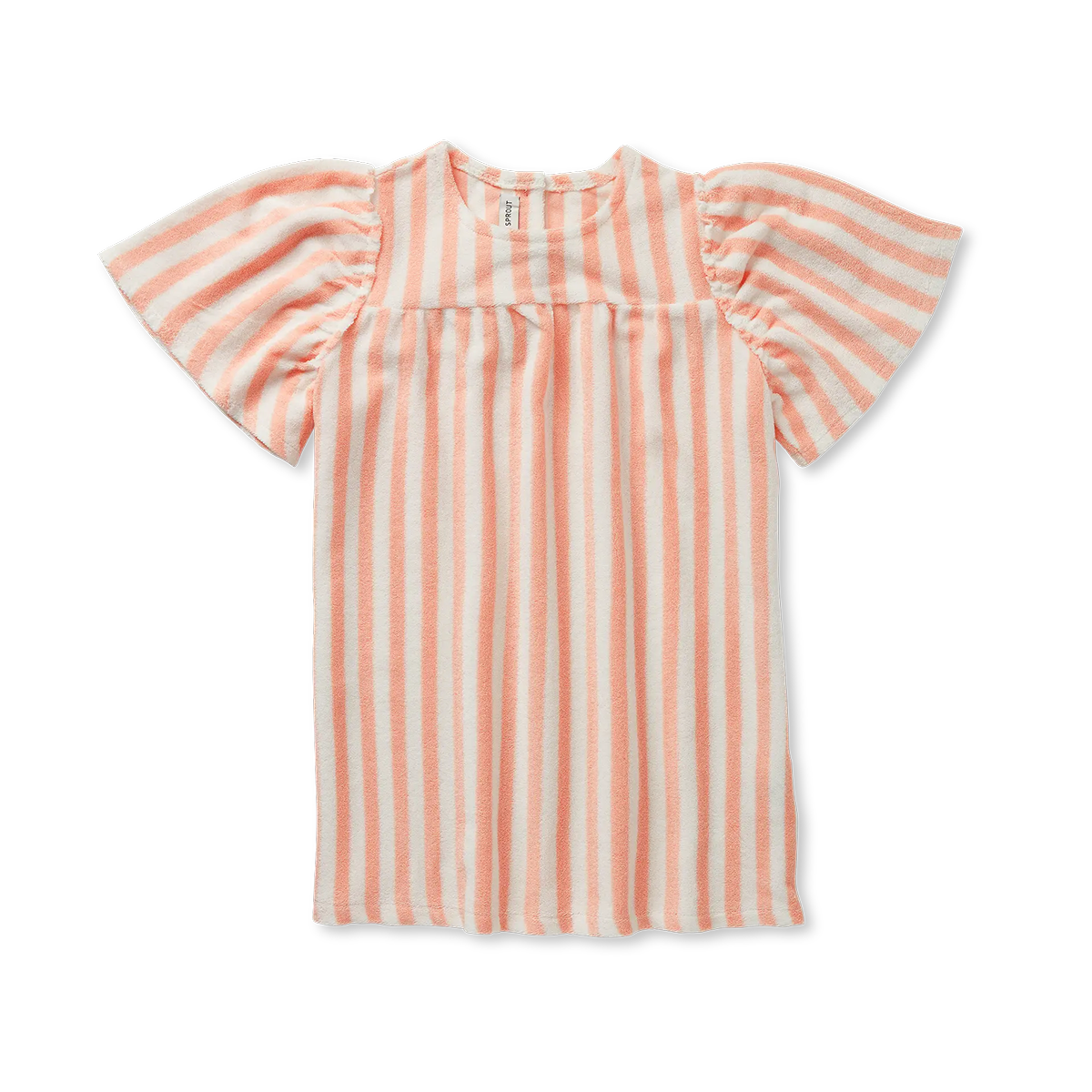 Poppy Dress Stripes Blush pink