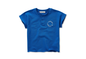 Sweat Top Grandad Sports Blue