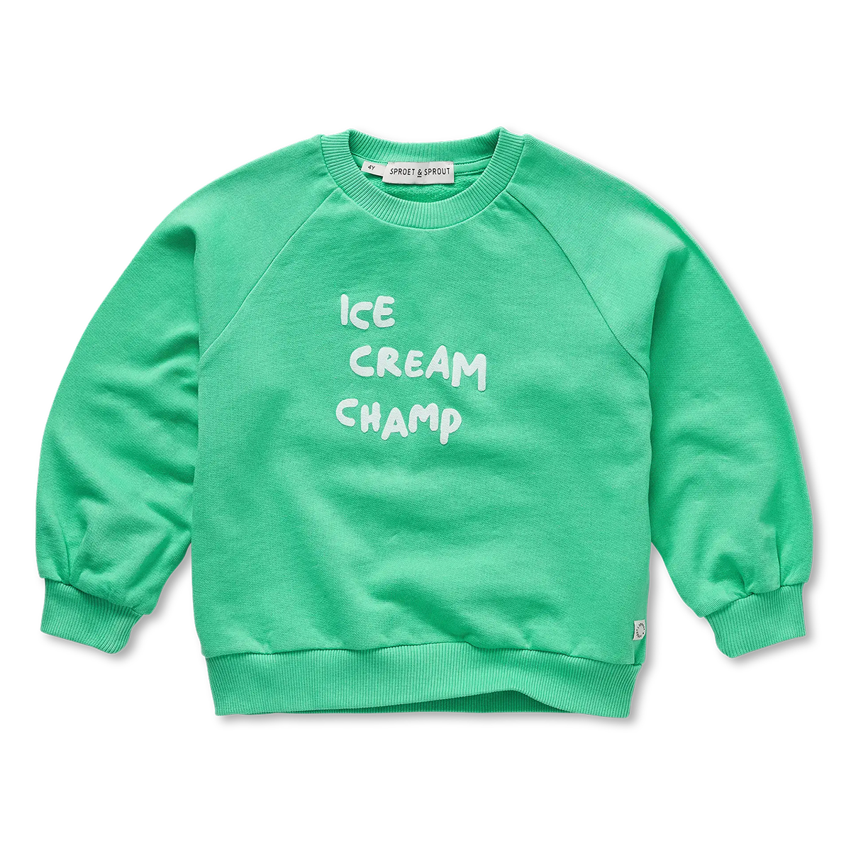 Raglan Sweatshirt Ice Cream Champ Jade Green