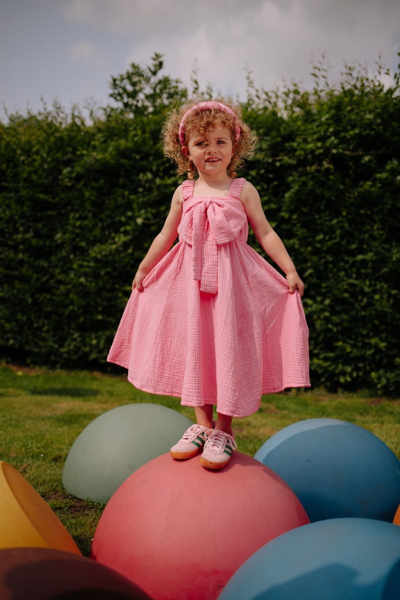 Bow Dress Pink Cosmos