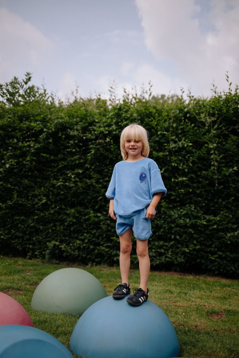 Gigglin Towel Shorts Blue