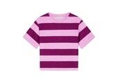 Striped Towel T-Shirt Plum