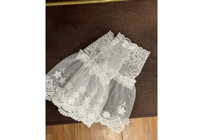 Kanten Mouw Manchetten Rozemarijn Wit