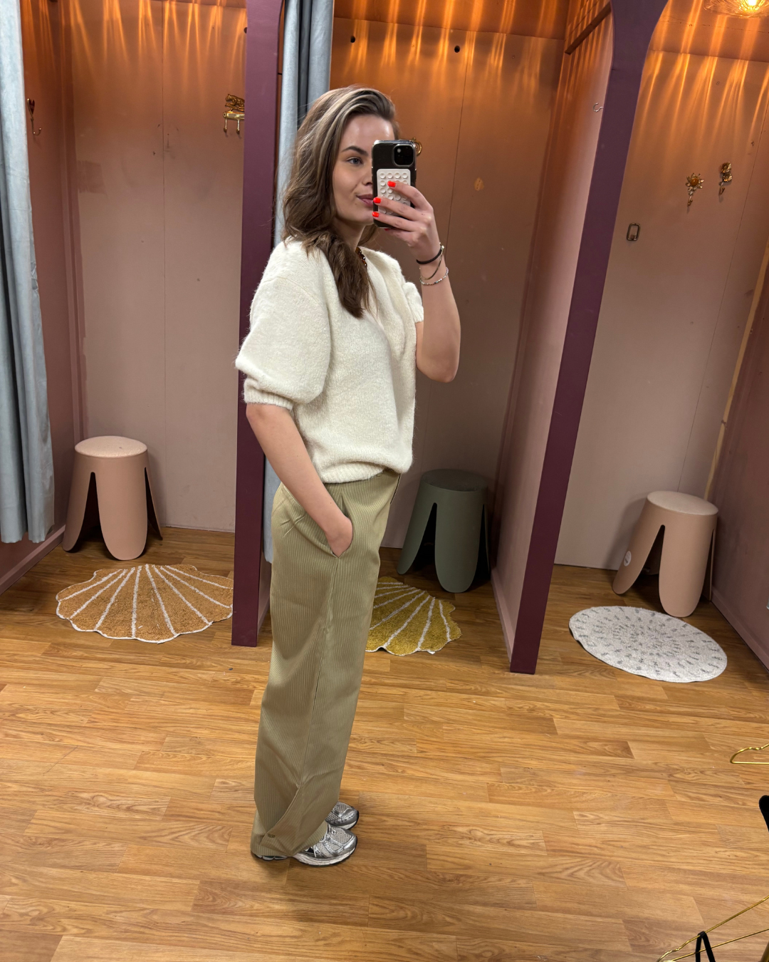 Barrel Krijtstreep Groen