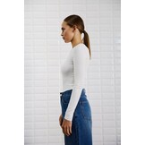 WITHBLACK Cream White Shirt LS