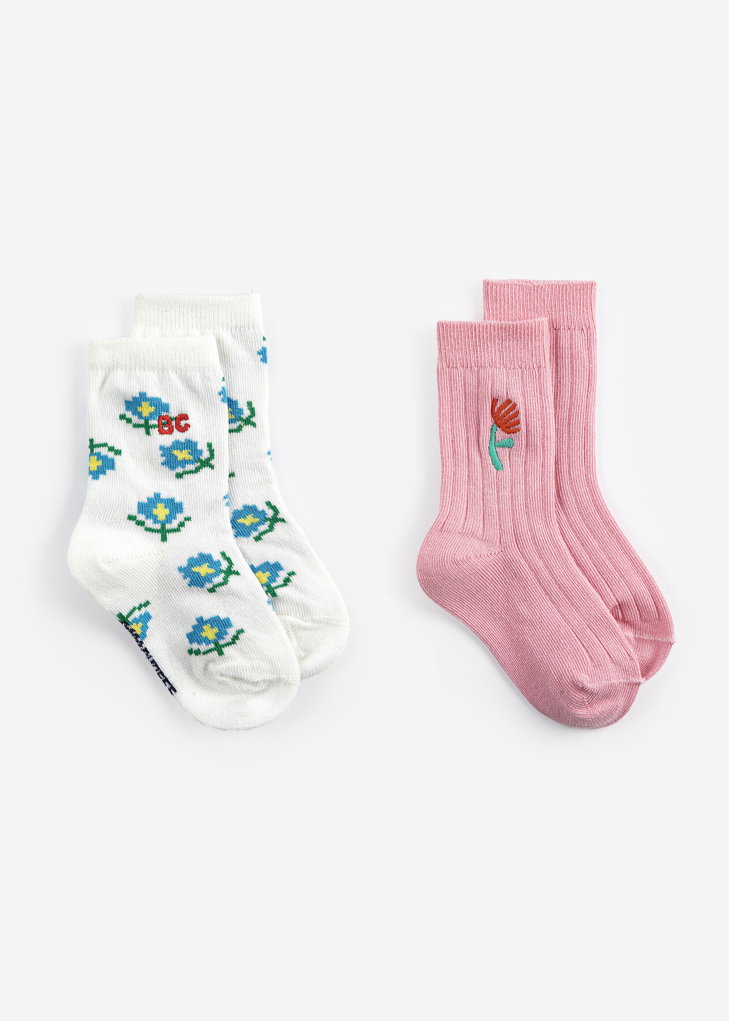 Flower Short Socks Pack x 2 