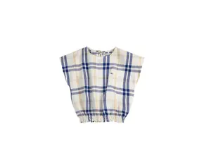  Fun Tartan Woven Top 