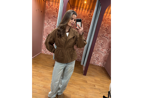 Suedine Jacket Brown