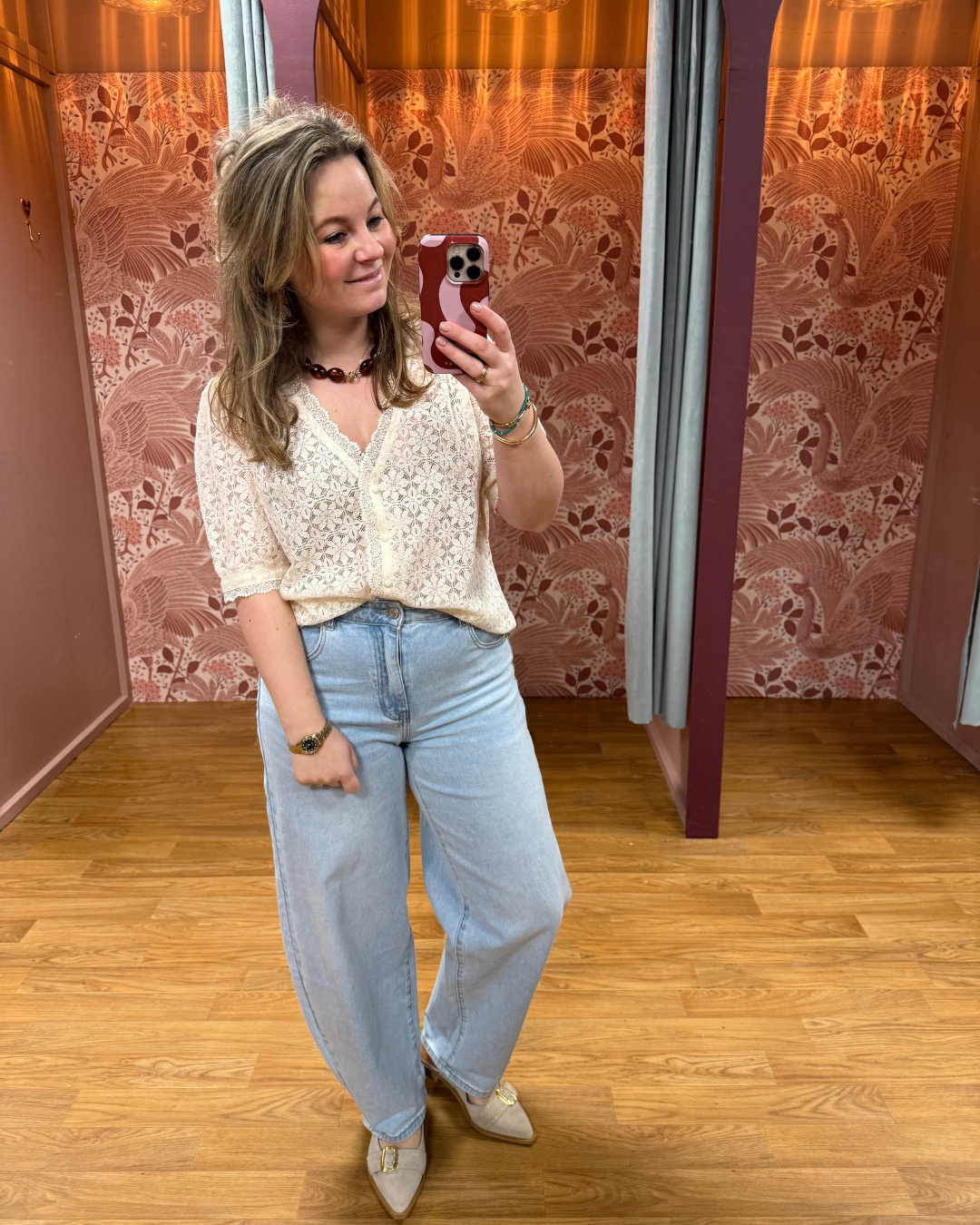 Balloon Light Blue High Waisted