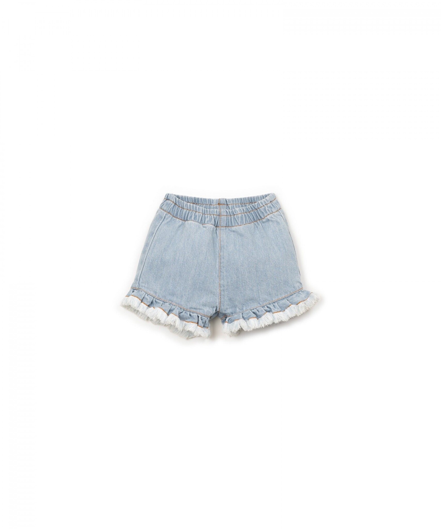 Denim Shorts Ruffle
