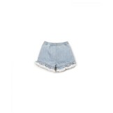 Denim Shorts Ruffle