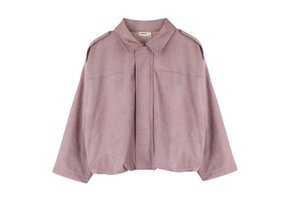 Sasha Bomber Pink Suede