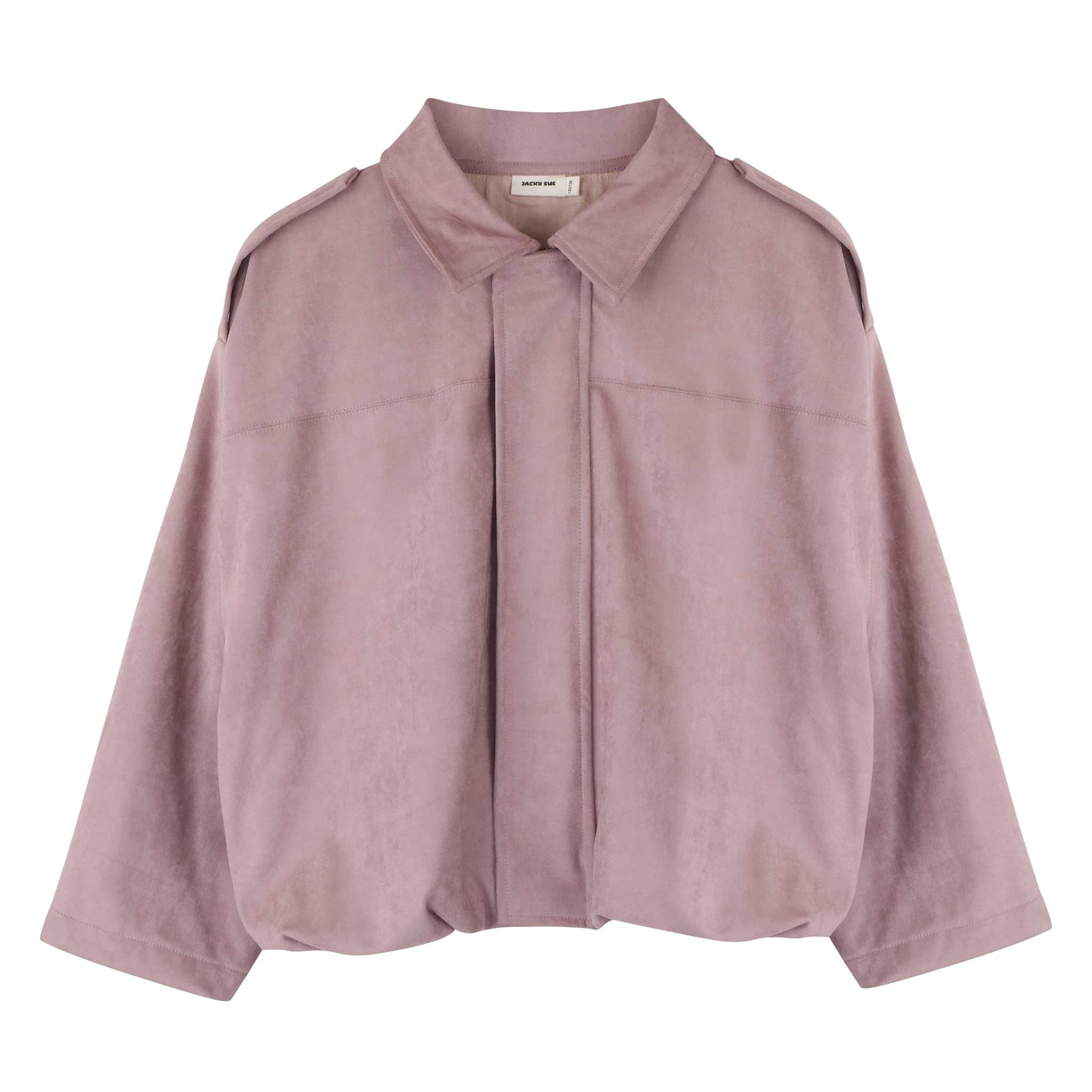 Sasha Bomber Pink Suede